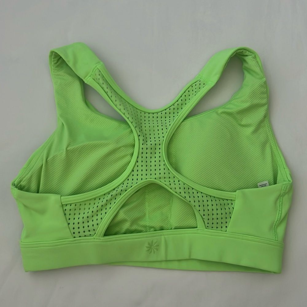 ATHLETA Ultimate Air Sports Bra in Neon Green XS